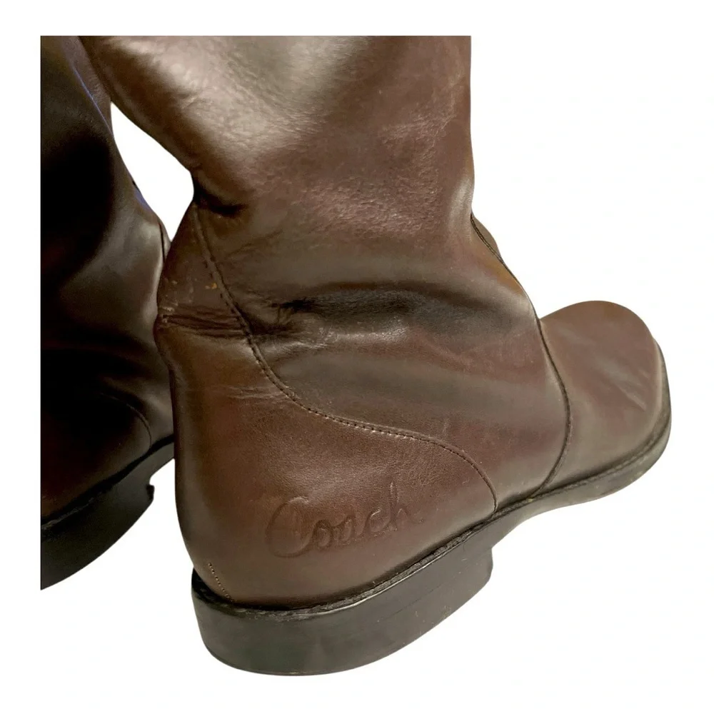 Coach Cheyenne Size 6 Chestnut Leather Riding Boot